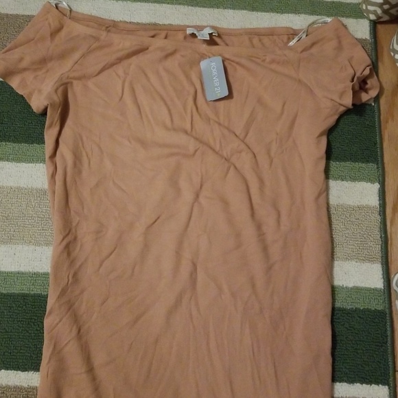 Ribbed off shoulder midi dress - Picture 2 of 2